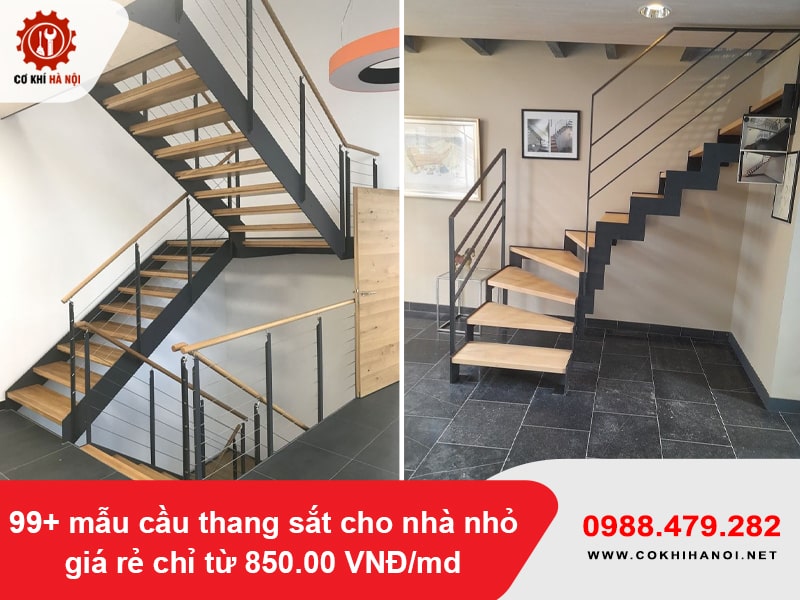 99+ mẫu cầu thang sắt cho nhà nhỏ giá rẻ chỉ từ 850.00 VNĐ/md
