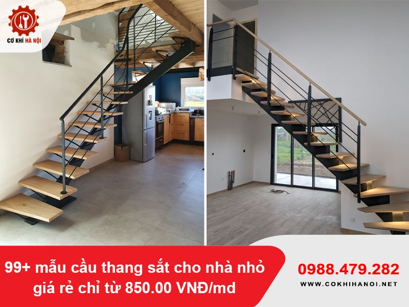 99+ mẫu cầu thang sắt cho nhà nhỏ giá rẻ chỉ từ 850.00 VNĐ/md