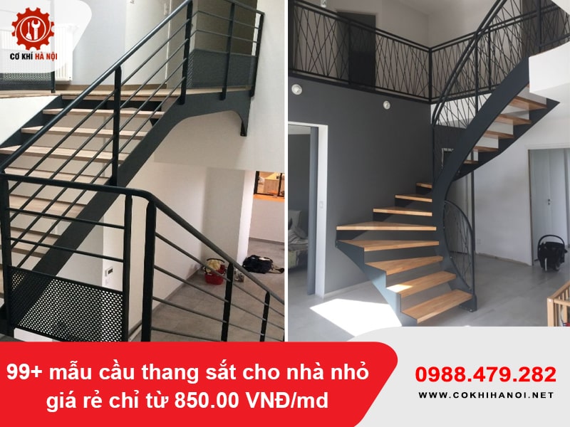 99+ mẫu cầu thang sắt cho nhà nhỏ giá rẻ chỉ từ 850.00 VNĐ/md