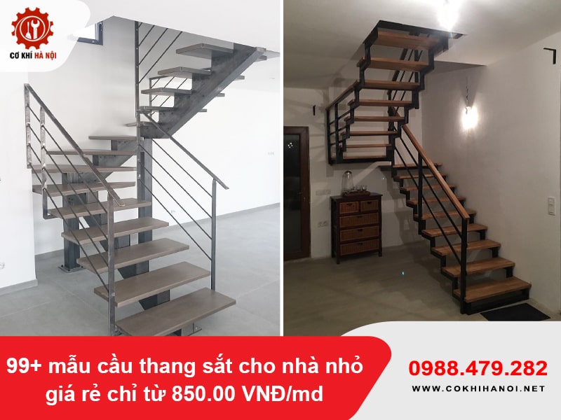 99+ mẫu cầu thang sắt cho nhà nhỏ giá rẻ chỉ từ 850.00 VNĐ/md