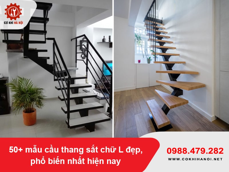 50+ mẫu cầu thang sắt chữ L đẹp, phổ biến nhất hiện nay