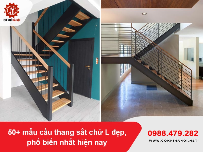 50+ mẫu cầu thang sắt chữ L đẹp, phổ biến nhất hiện nay