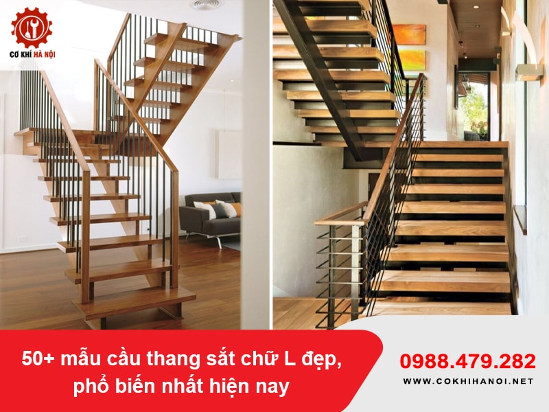 50+ mẫu cầu thang sắt chữ L đẹp, phổ biến nhất hiện nay