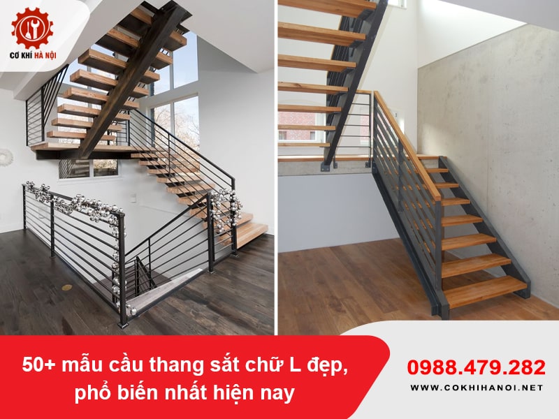 50+ mẫu cầu thang sắt chữ L đẹp, phổ biến nhất hiện nay