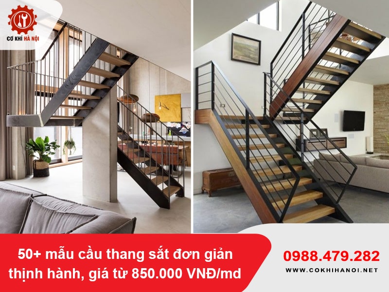 50+ mẫu cầu thang sắt đơn giản thịnh hành, giá từ 850.000 VNĐ/md