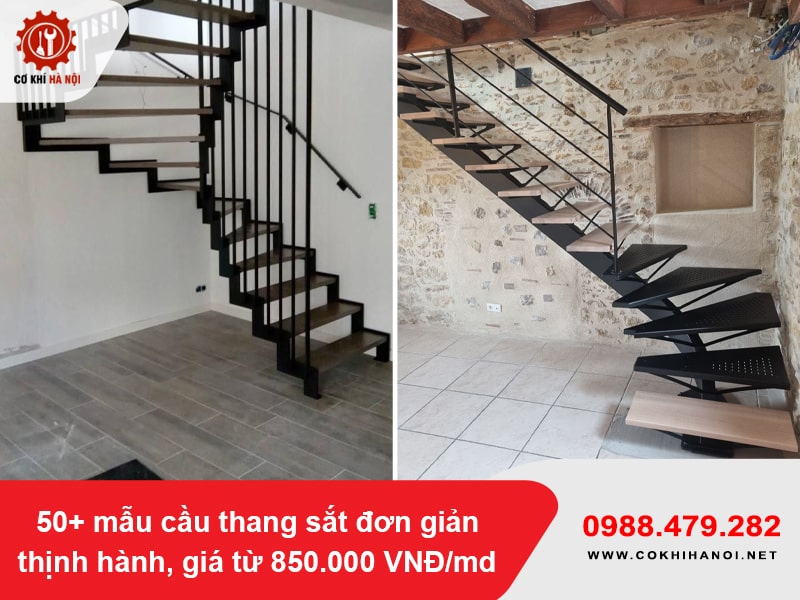 50+ mẫu cầu thang sắt đơn giản thịnh hành, giá từ 850.000 VNĐ/md