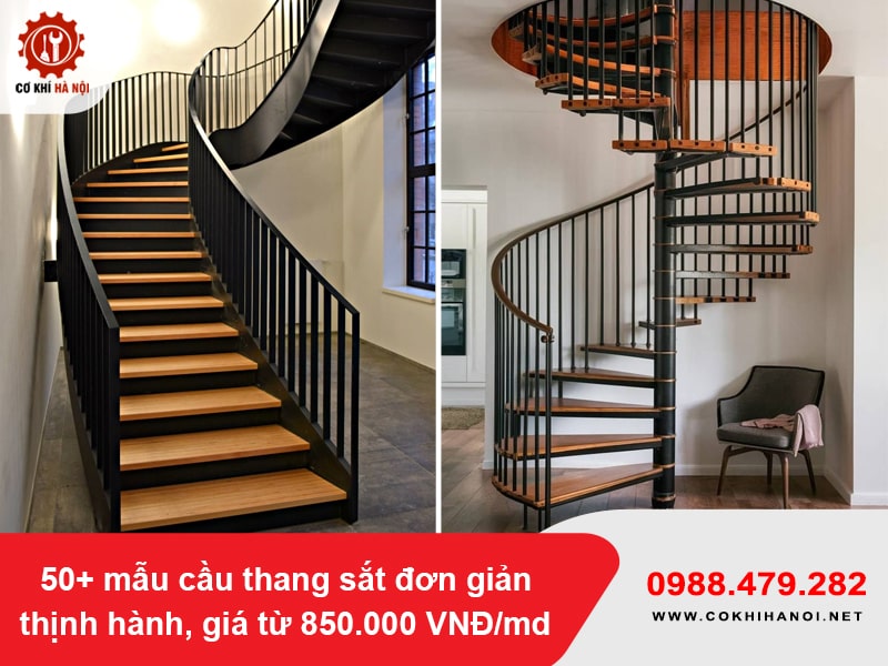 50+ mẫu cầu thang sắt đơn giản thịnh hành, giá từ 850.000 VNĐ/md