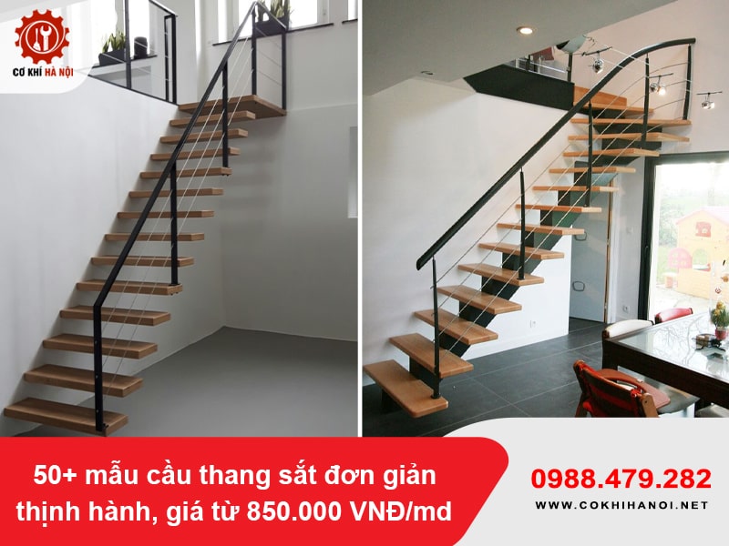 50+ mẫu cầu thang sắt đơn giản thịnh hành, giá từ 850.000 VNĐ/md