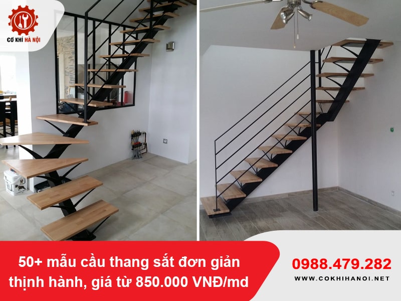 50+ mẫu cầu thang sắt đơn giản thịnh hành, giá từ 850.000 VNĐ/md