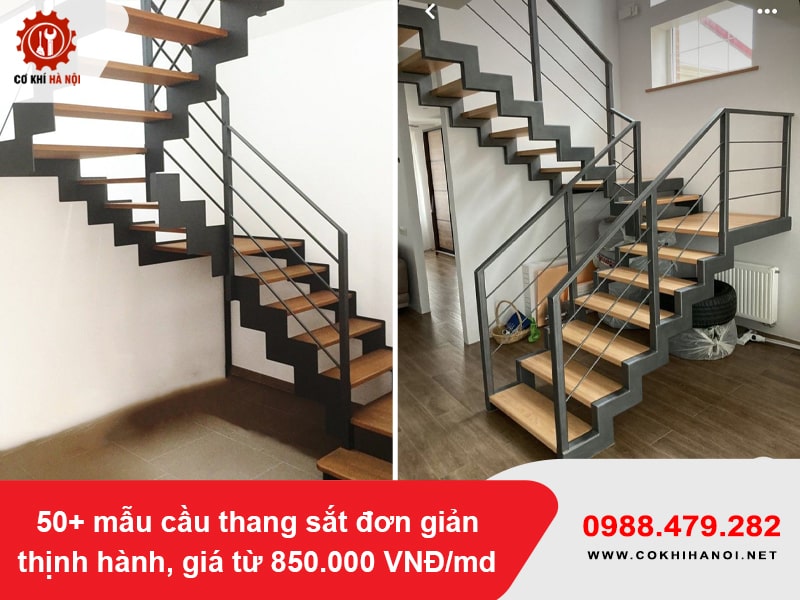50+ mẫu cầu thang sắt đơn giản thịnh hành, giá từ 850.000 VNĐ/md