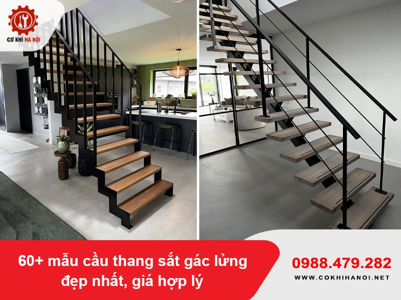 60+ mẫu cầu thang sắt gác lửng đẹp nhất, giá hợp lý