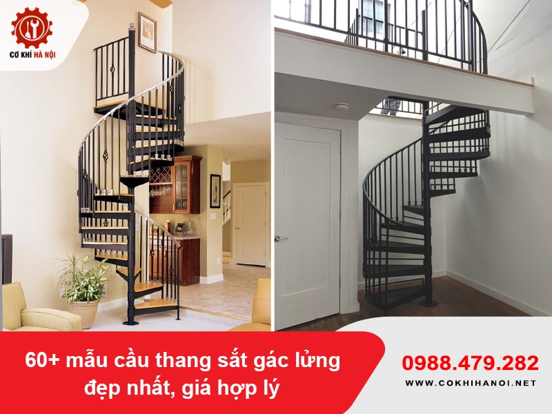 60+ mẫu cầu thang sắt gác lửng đẹp nhất, giá hợp lý