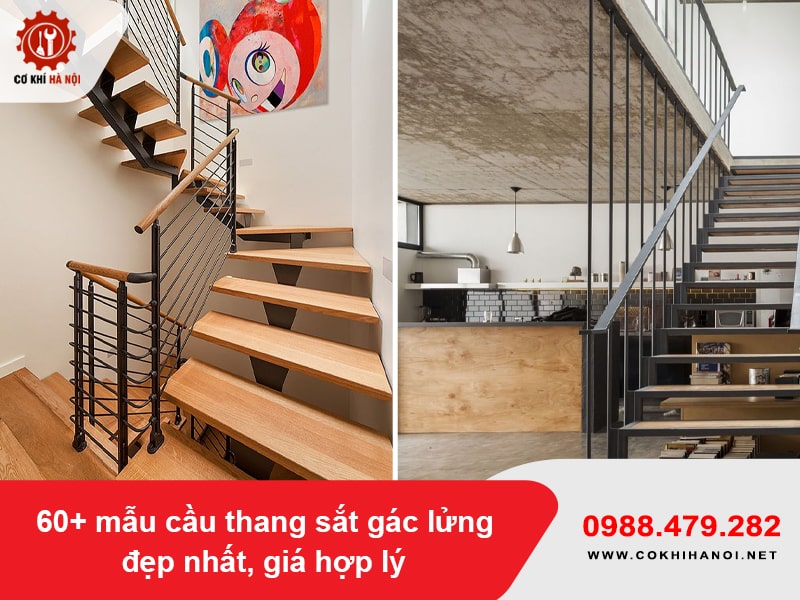 60+ mẫu cầu thang sắt gác lửng đẹp nhất, giá hợp lý