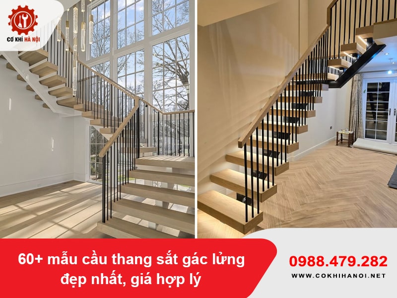 60+ mẫu cầu thang sắt gác lửng đẹp nhất, giá hợp lý