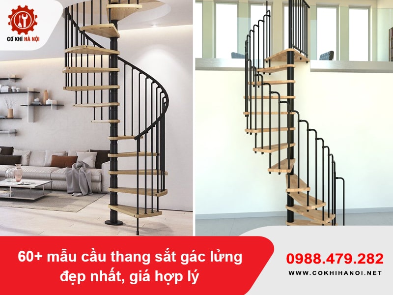 60+ mẫu cầu thang sắt gác lửng đẹp nhất, giá hợp lý