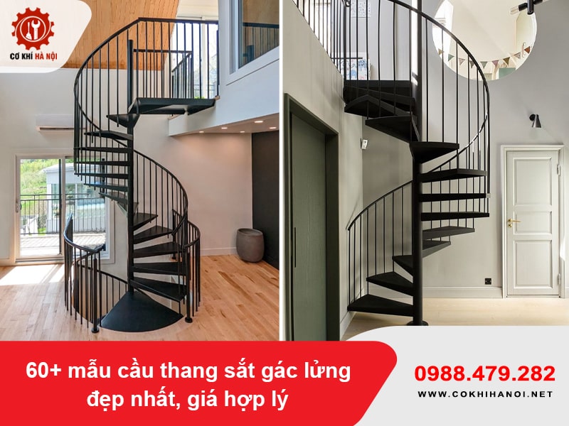60+ mẫu cầu thang sắt gác lửng đẹp nhất, giá hợp lý