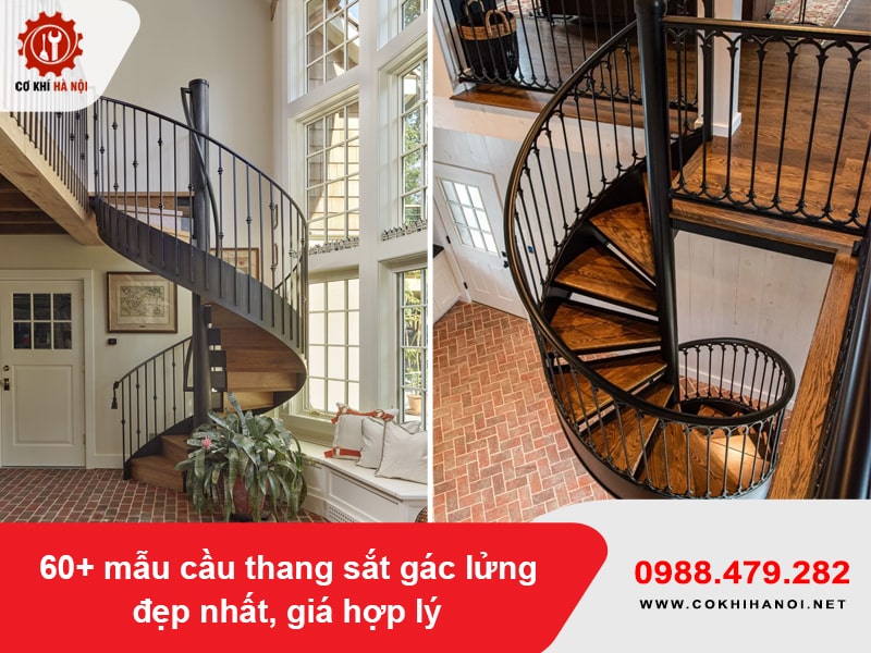 60+ mẫu cầu thang sắt gác lửng đẹp nhất, giá hợp lý