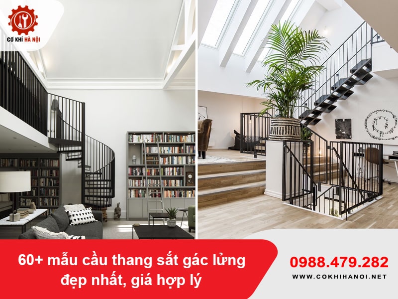 60+ mẫu cầu thang sắt gác lửng đẹp nhất, giá hợp lý