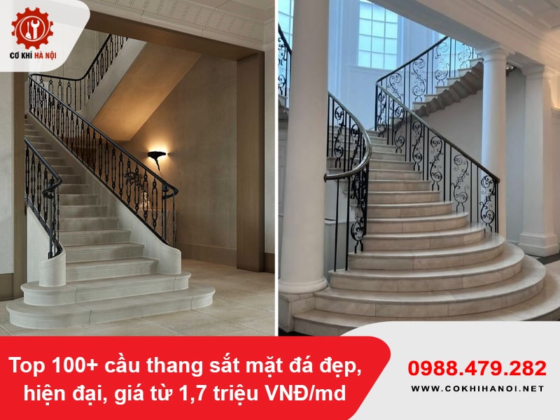 Top 100+ cầu thang sắt mặt đá đẹp, hiện đại, giá từ 1,7 triệu VNĐ/md Top 100+ cầu thang sắt mặt đá đẹp, hiện đại, giá từ 1,7 triệu VNĐ/md