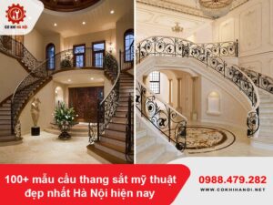 100+ mẫu cầu thang sắt mỹ thuật đẹp nhất Hà Nội hiện nay