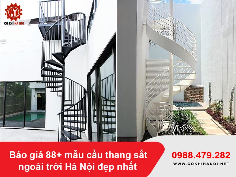 Báo giá 88+ mẫu cầu thang sắt ngoài trời Hà Nội đẹp nhất 2025