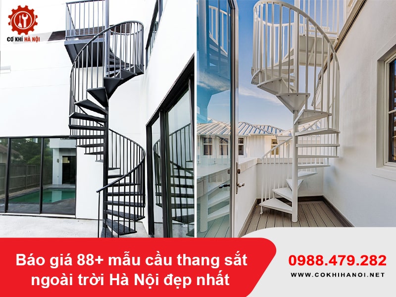 Báo giá 88+ mẫu cầu thang sắt ngoài trời Hà Nội đẹp nhất 2025