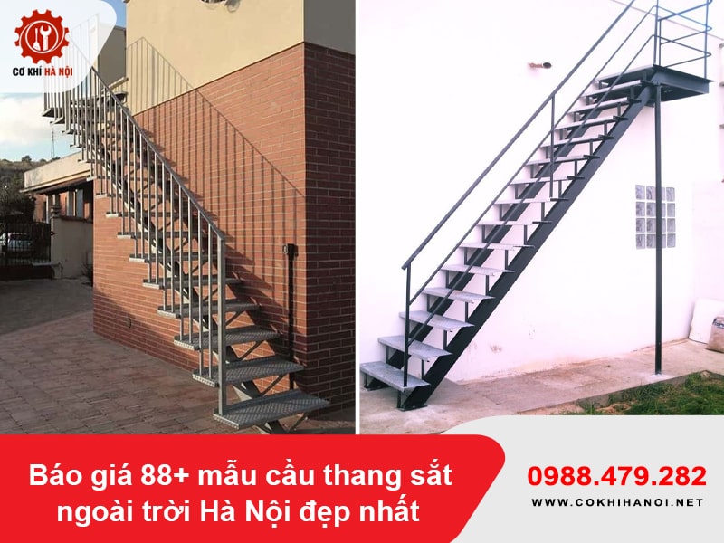 Báo giá 88+ mẫu cầu thang sắt ngoài trời Hà Nội đẹp nhất 2025