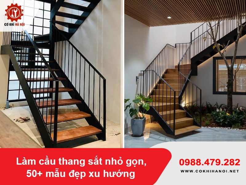 Làm cầu thang sắt nhỏ gọn, 50+ mẫu đẹp xu hướng năm 2025 Làm cầu thang sắt nhỏ gọn, 50+ mẫu đẹp xu hướng năm 2025