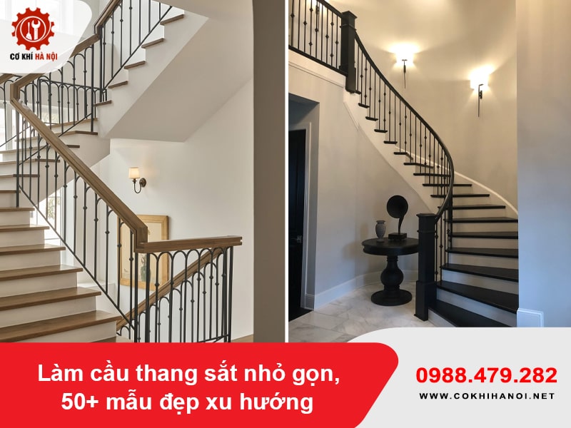 Làm cầu thang sắt nhỏ gọn, 50+ mẫu đẹp xu hướng năm 2025 Làm cầu thang sắt nhỏ gọn, 50+ mẫu đẹp xu hướng năm 2025