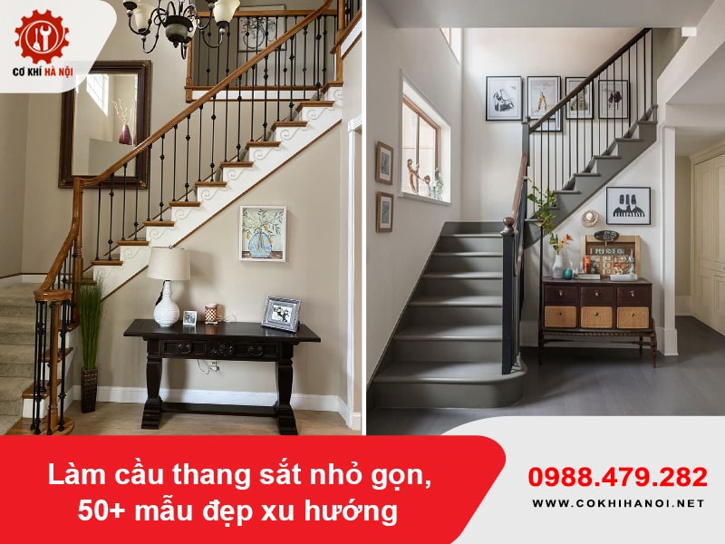 Làm cầu thang sắt nhỏ gọn, 50+ mẫu đẹp xu hướng năm 2025 Làm cầu thang sắt nhỏ gọn, 50+ mẫu đẹp xu hướng năm 2025