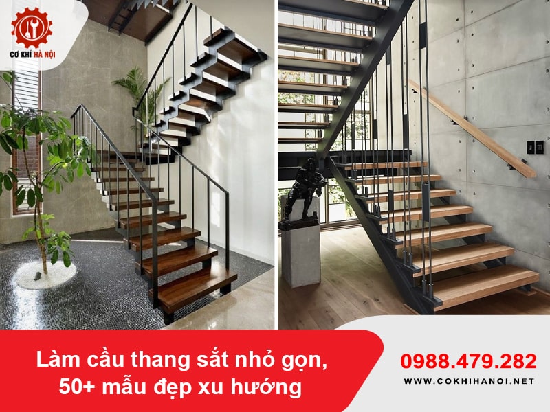 Làm cầu thang sắt nhỏ gọn, 50+ mẫu đẹp xu hướng năm 2025 Làm cầu thang sắt nhỏ gọn, 50+ mẫu đẹp xu hướng năm 2025