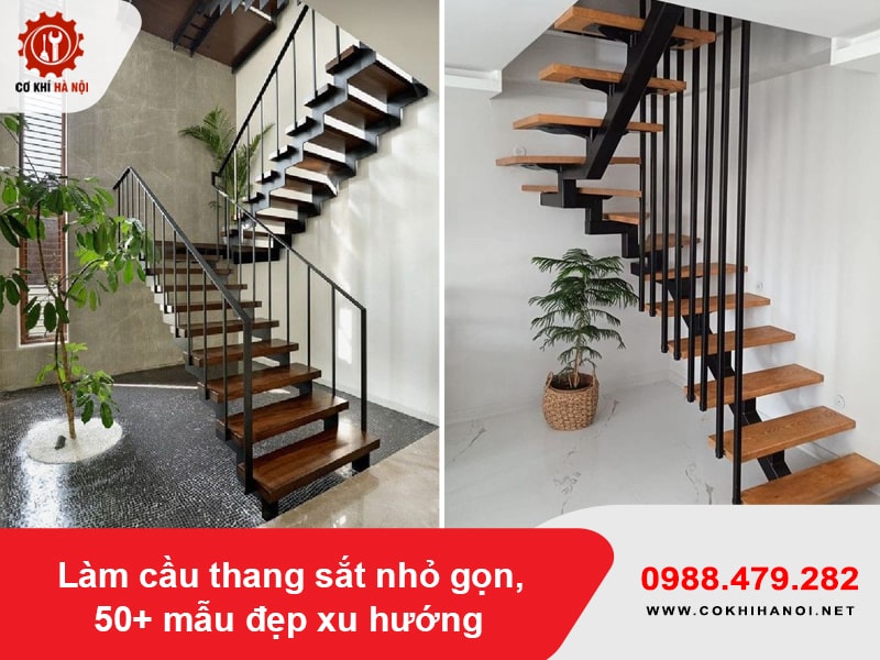 Làm cầu thang sắt nhỏ gọn, 50+ mẫu đẹp xu hướng năm 2025 Làm cầu thang sắt nhỏ gọn, 50+ mẫu đẹp xu hướng năm 2025