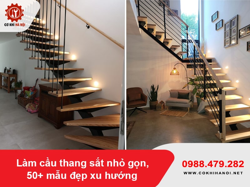 Làm cầu thang sắt nhỏ gọn, 50+ mẫu đẹp xu hướng năm 2025 Làm cầu thang sắt nhỏ gọn, 50+ mẫu đẹp xu hướng năm 2025