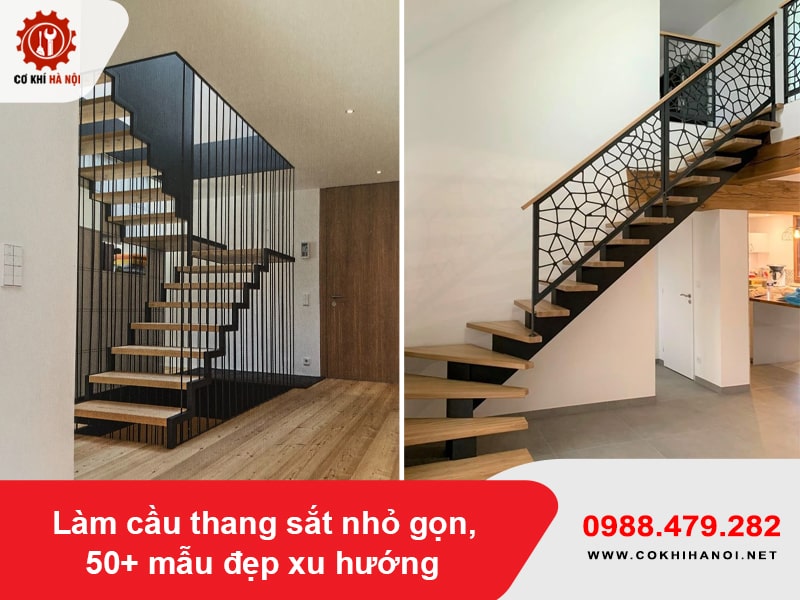 Làm cầu thang sắt nhỏ gọn, 50+ mẫu đẹp xu hướng năm 2025 Làm cầu thang sắt nhỏ gọn, 50+ mẫu đẹp xu hướng năm 2025