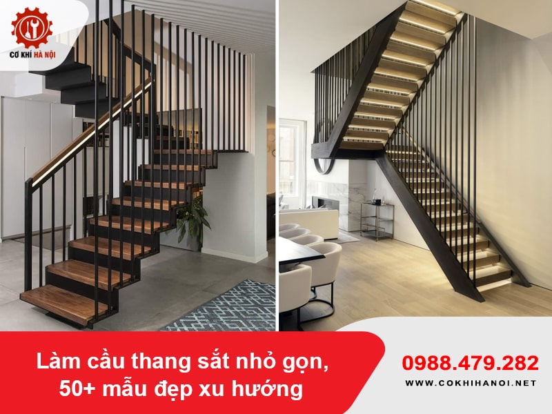 Làm cầu thang sắt nhỏ gọn, 50+ mẫu đẹp xu hướng năm 2025 Làm cầu thang sắt nhỏ gọn, 50+ mẫu đẹp xu hướng năm 2025