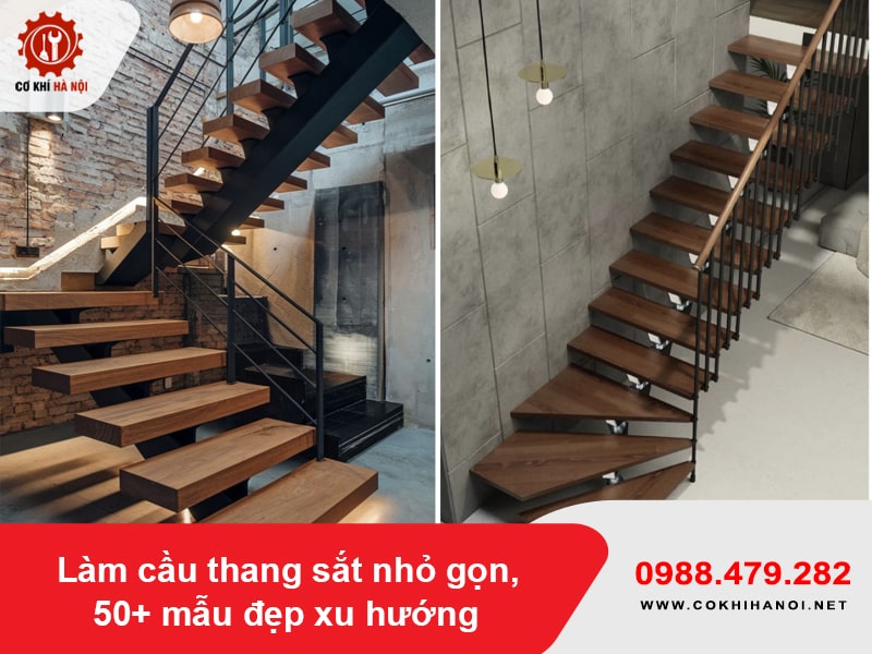 Làm cầu thang sắt nhỏ gọn, 50+ mẫu đẹp xu hướng năm 2025 Làm cầu thang sắt nhỏ gọn, 50+ mẫu đẹp xu hướng năm 2025