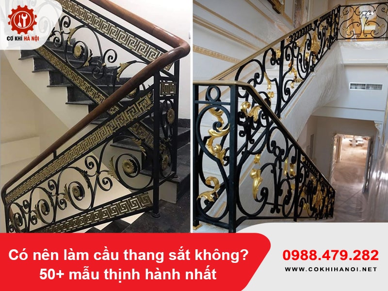 Có nên làm cầu thang sắt không? 50+ mẫu thịnh hành nhất