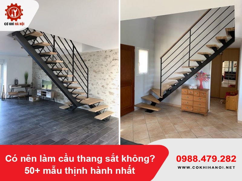 Có nên làm cầu thang sắt không? 50+ mẫu thịnh hành nhất