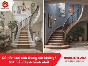 Có nên làm cầu thang sắt không? 50+ mẫu thịnh hành nhất