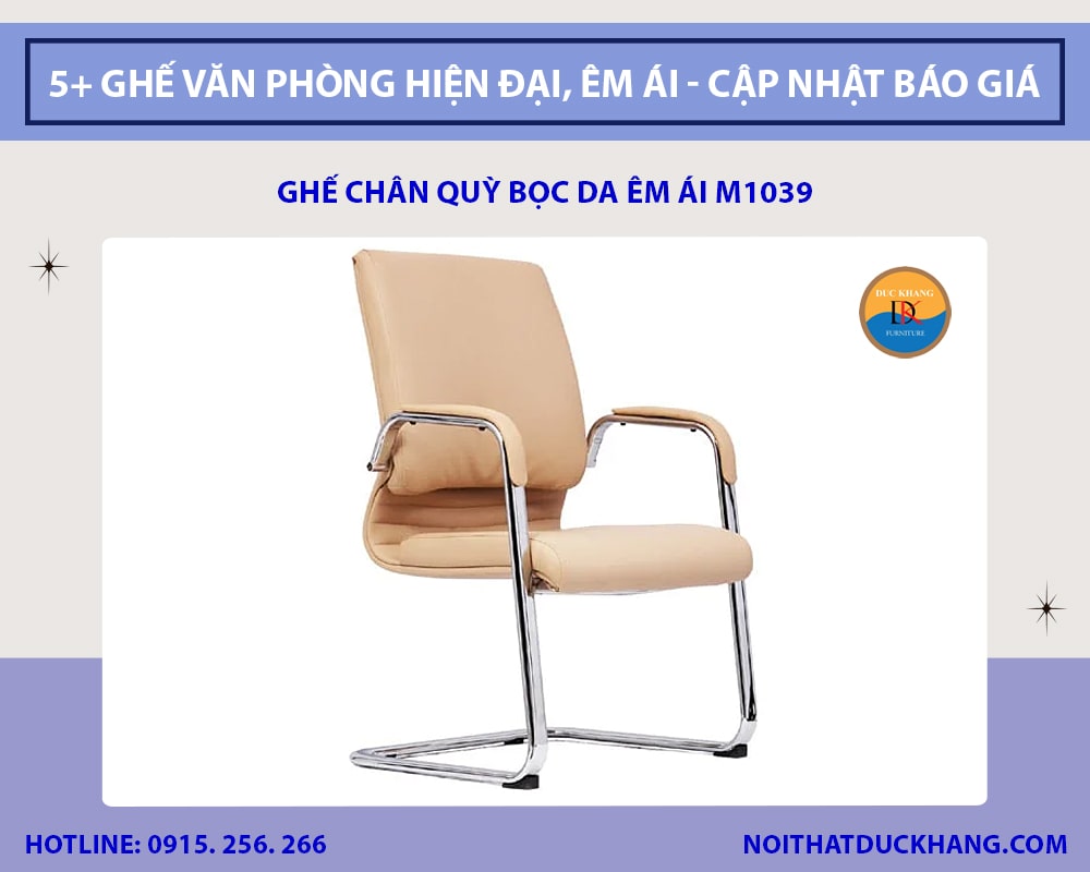 Ghế chân quỳ bọc da êm ái M1039
