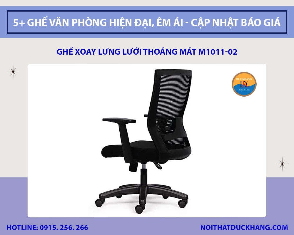 Ghế xoay lưng lưới thoáng mát M1011-02