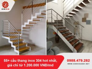 55+ cầu thang inox 304 hot nhất, giá chỉ từ 1.200.000 VNĐ/md