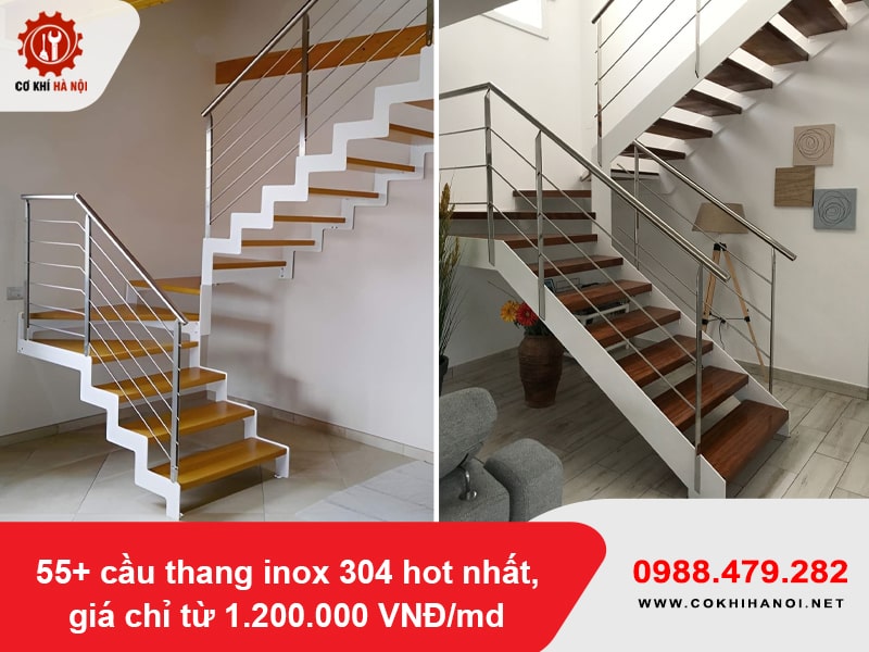 55+ cầu thang inox 304 hot nhất, giá chỉ từ 1.200.000 VNĐ/md