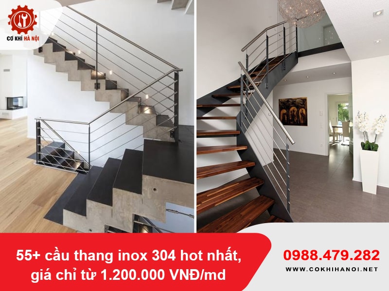 55+ cầu thang inox 304 hot nhất, giá chỉ từ 1.200.000 VNĐ/md