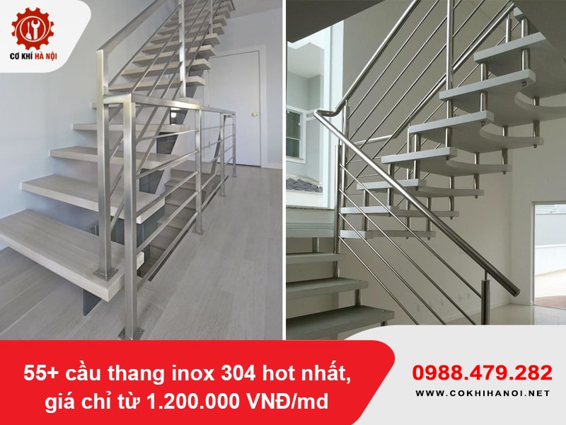 55+ cầu thang inox 304 hot nhất, giá chỉ từ 1.200.000 VNĐ/md