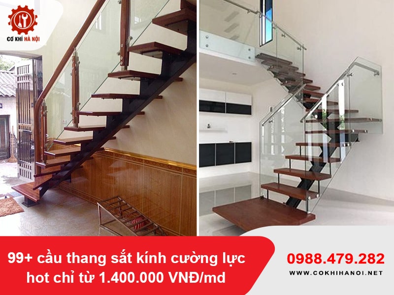 99+ cầu thang sắt kính cường lực hot chỉ từ 1.400.000 VNĐ/md