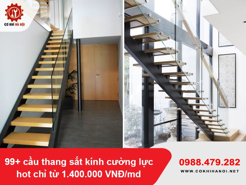 99+ cầu thang sắt kính cường lực hot chỉ từ 1.400.000 VNĐ/md