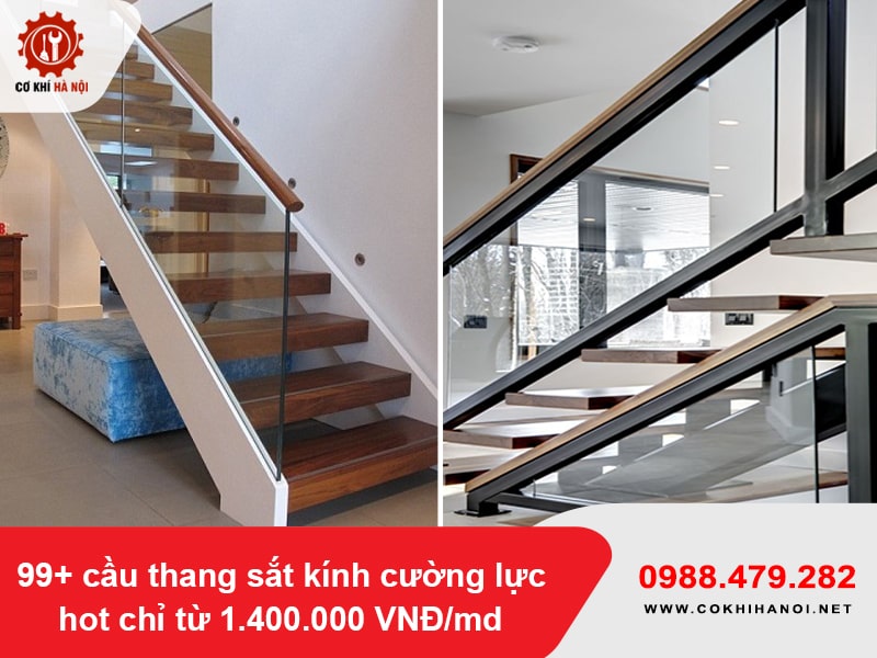 99+ cầu thang sắt kính cường lực hot chỉ từ 1.400.000 VNĐ/md