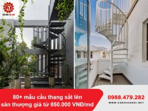 80+ mẫu cầu thang sắt lên sân thượng giá từ 850.000 VNĐ/md