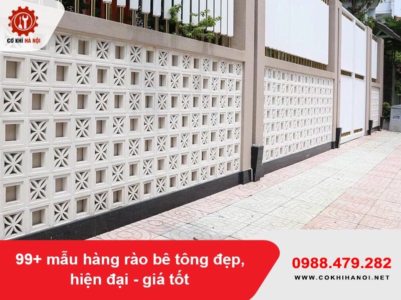 99+ mẫu hàng rào bê tông đẹp, hiện đại - giá tốt 2025